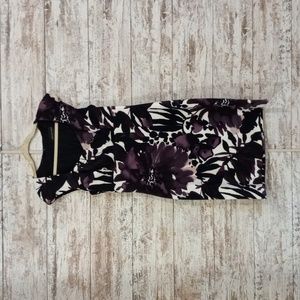 Purple and white dress